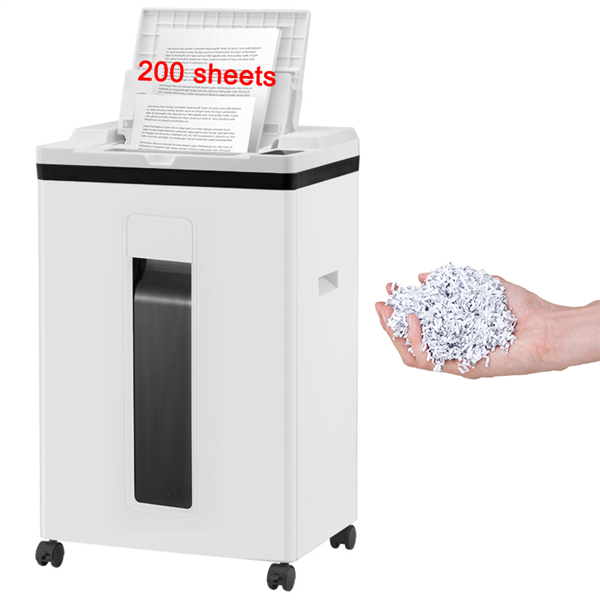 200 Sheets Auto Feed Micro Cut Paper Shredder